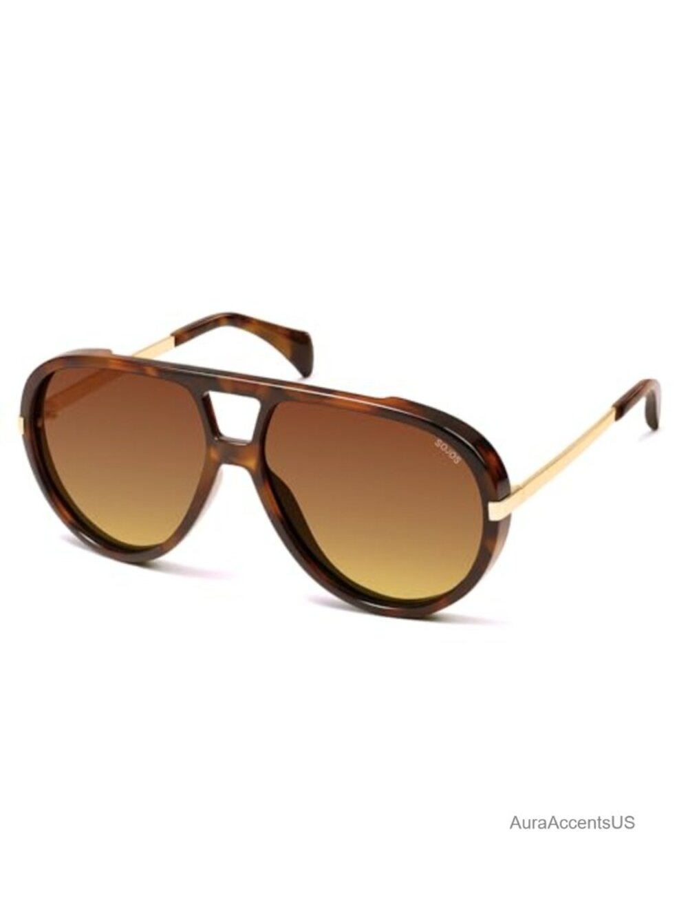 Retro Oversized Aviator Polarized Sunglasses UV Protection Shield